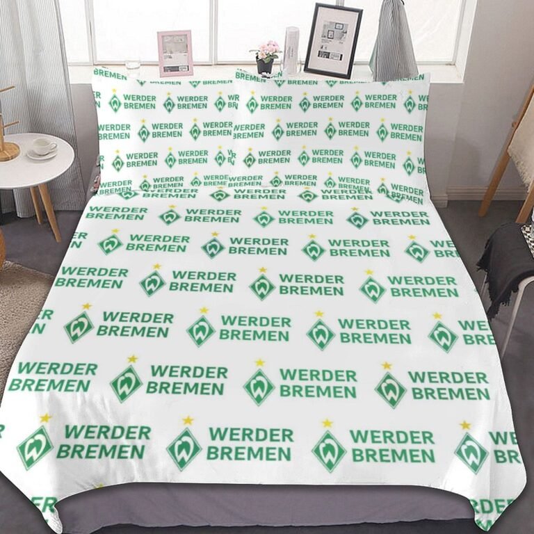 Werder Bremen Bettwäscheset 3 Stück Kinder Erwachsene Steppdeckenbezug Steppdeckenbezug Multi Size Laken Set