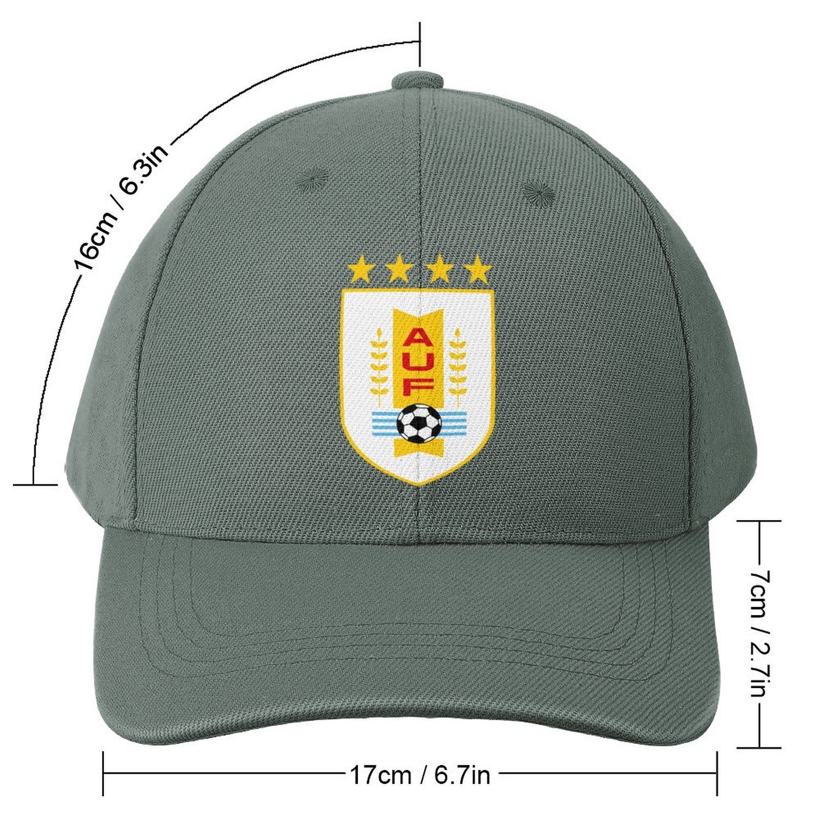 Uruguay Baseball Cap Verstellbar Reine Farbe Baseballkappe Mütze Uruguay Baseball Cap Verstellbar Reine Farbe Baseballkappe Mütze