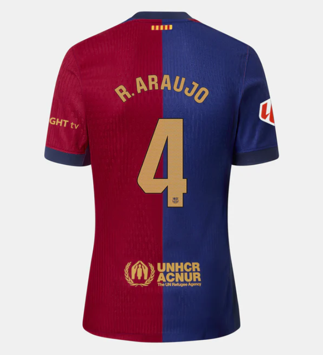 FC Barcelona Ronald Araujo 4 Home Trikot 2024-2025