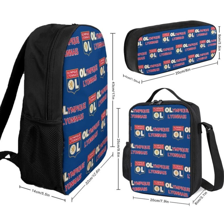 Olympique Lyonnais Student Schulranzen Lunchbag Stifttasche Kombination