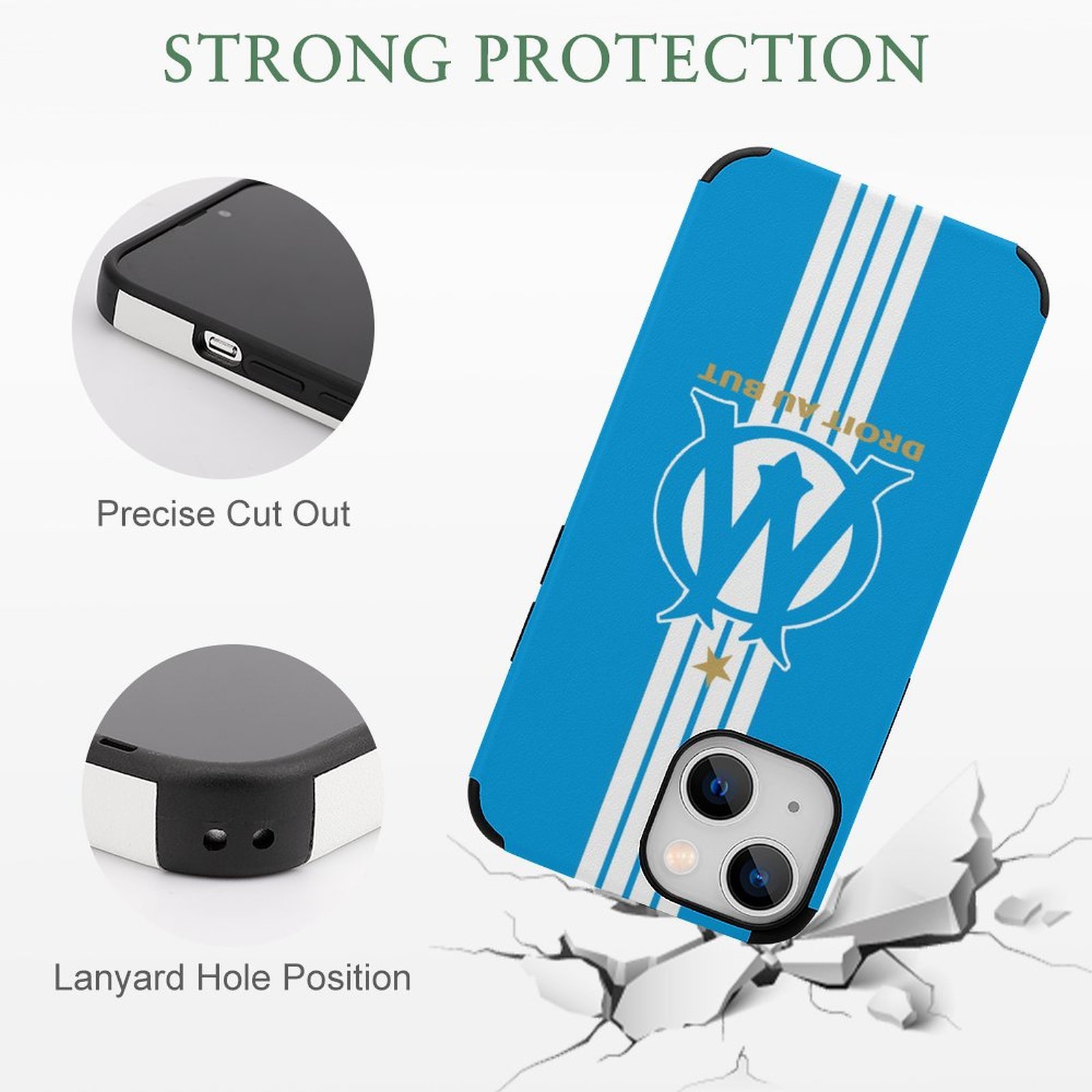 Olympique De Marseille Stoßfest Und Schützend Handyhüllen & Cover Für IPhone 13 Olympique De Marseille Stoßfest Und Schützend Handyhüllen & Cover Für IPhone 13