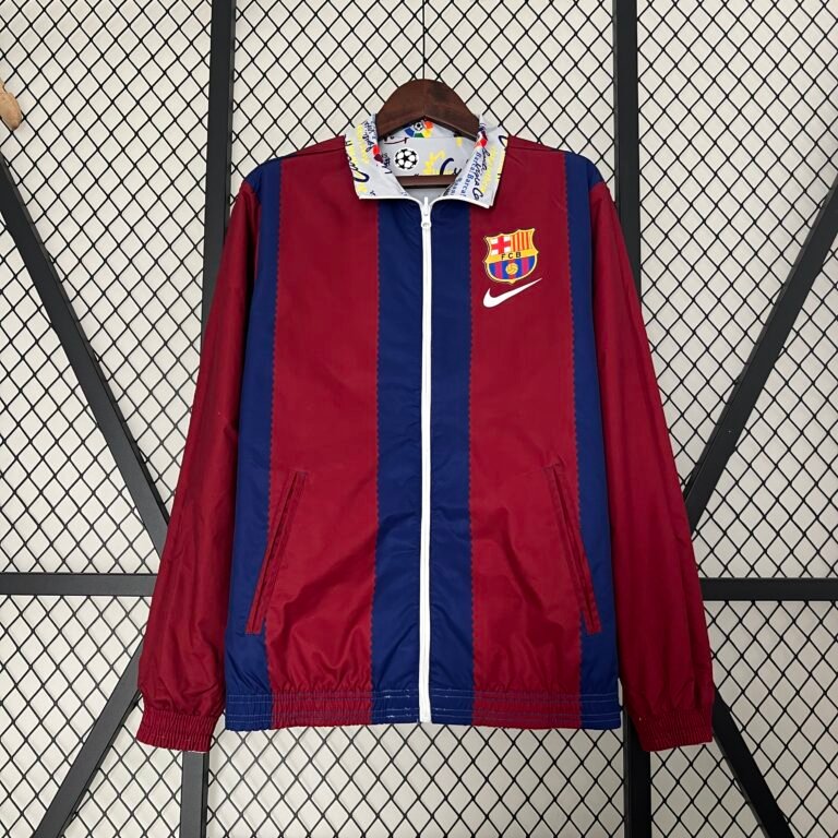 FC Barcelona Beidseitig Verwendbar Anthem Jacke 2023-2024