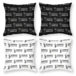 Juventus FC Dekorative 4er Set Kissenbezüge Kissenhülle Sofakissen Bezug