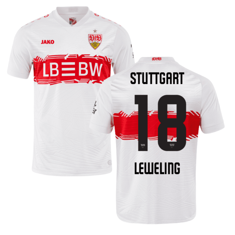 VfB Stuttgart Jamie Leweling 18 Home Trikot 2025-2026