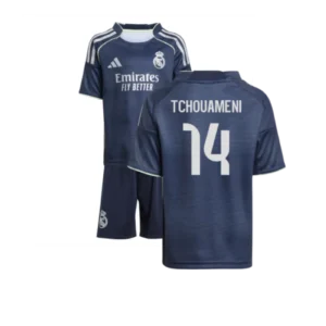 Real Madrid Aurélien Tchouaméni 14 Auswärtstrikot Kinder 2025-2026