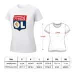 Olympique Lyonnais Damen Kurzarm Rundhals T-Shirt Casual Sommer Tops