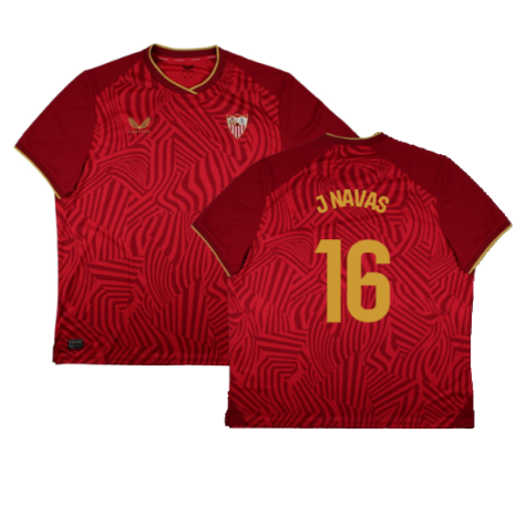 Sevilla FC Jesús Navas 16 Away Trikot 2023-2024 Sevilla FC Jesús Navas 16 Away Trikot 2023-2024