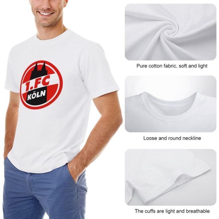 FC Köln Core Stretch Slim Cneck Gildan Tee T-Shirt Herren