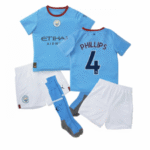 Man City Kalvin Phillips 4 Heimtrikot Kinder Mini Kit 2022-2023