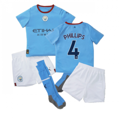 Man City Kalvin Phillips 4 Heimtrikot Kinder Mini Kit 2022-2023 Man City Kalvin Phillips 4 Heimtrikot Kinder Mini Kit 2022-2023