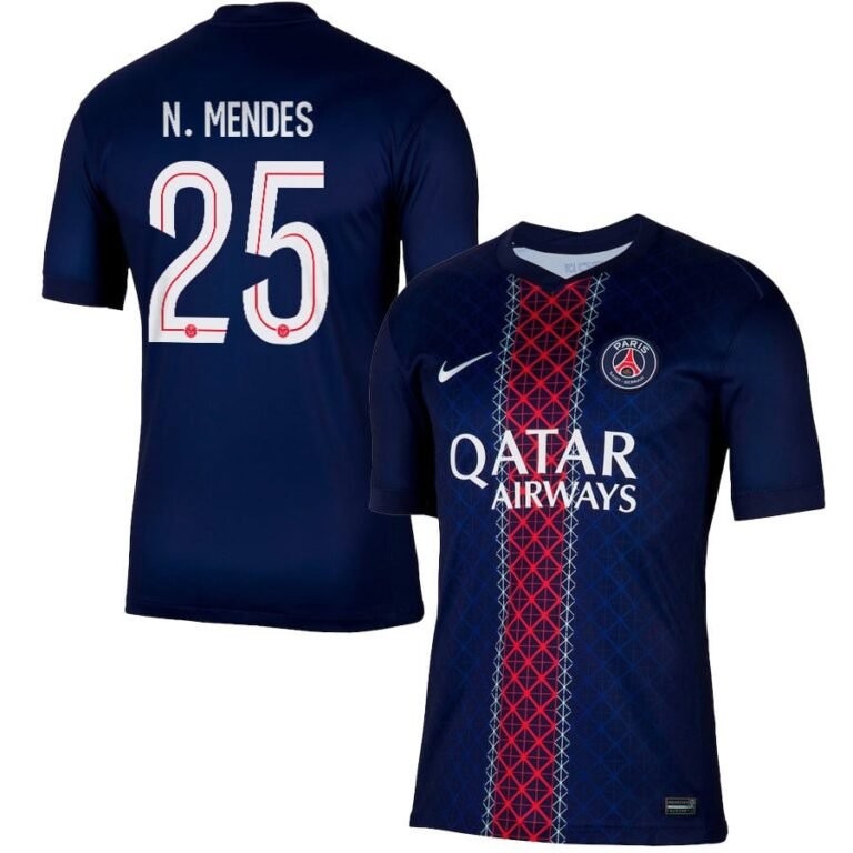 Paris Saint-Germain Nuno Mendes 25 Home Trikot 2025-2026