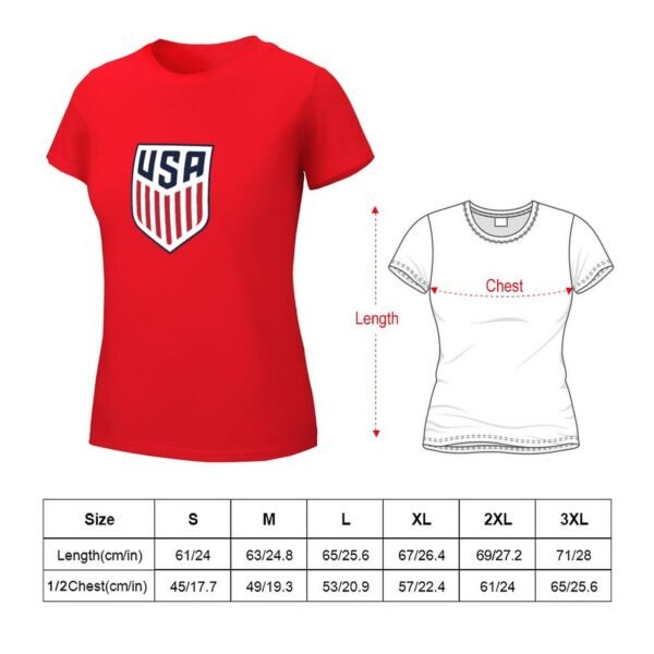 Vereinigten Staaten Damen Kurzarm Rundhals T-Shirt Casual Sommer Tops