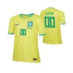 Brasilien Heimtrikot Kinder Minikit WM 2022 ( Aufdruck Dein Name )