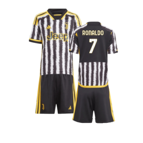 Juventus Cristiano Ronaldo 7 Heimtrikot Kinder Minikit 2023-2024