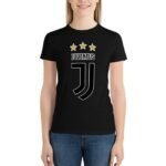 Juventus FC Damen Kurzarm Rundhals T-Shirt Casual Sommer Tops