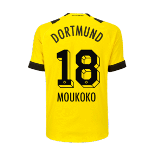 Borussia Dortmund Youssoufa Moukoko 18 Home Trikot 2022-2023