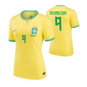 Frauen Brasilien Richarlison 9 Home Trikot WM 2022