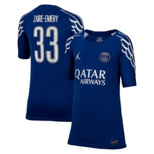 Paris Saint-Germain Warren Zaïre-Emery 33 Fourth Trikot 2024-2025