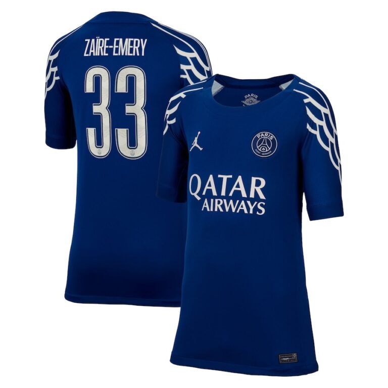 Paris Saint-Germain Warren Zaïre-Emery 33 Fourth Trikot 2024-2025