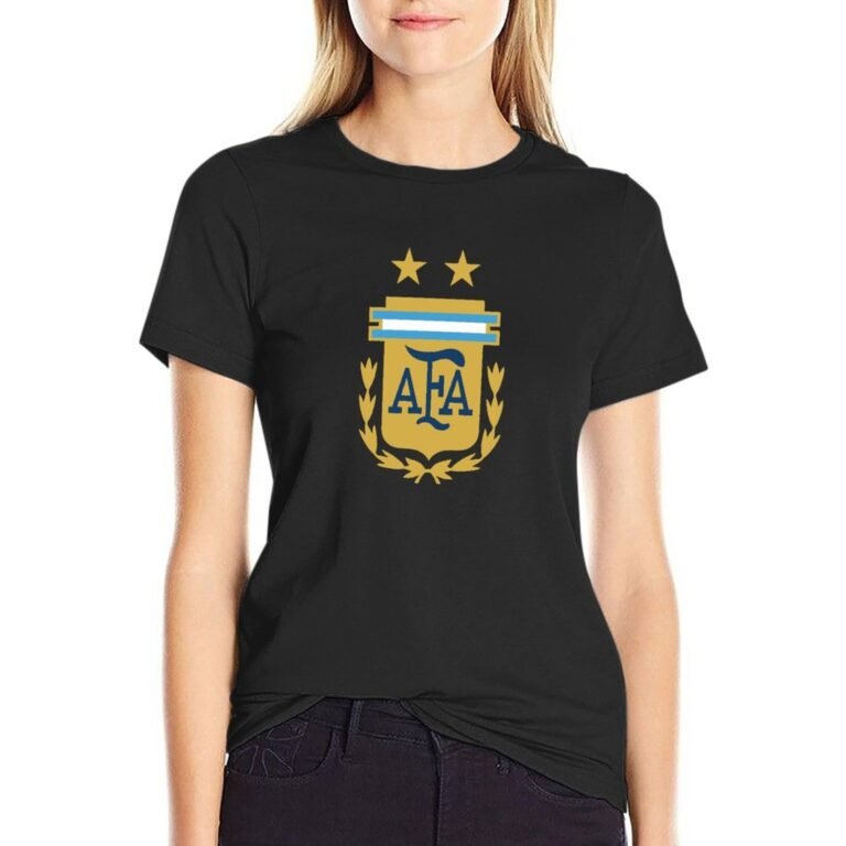 Argentinien Damen Kurzarm Rundhals T-Shirt Casual Sommer Tops