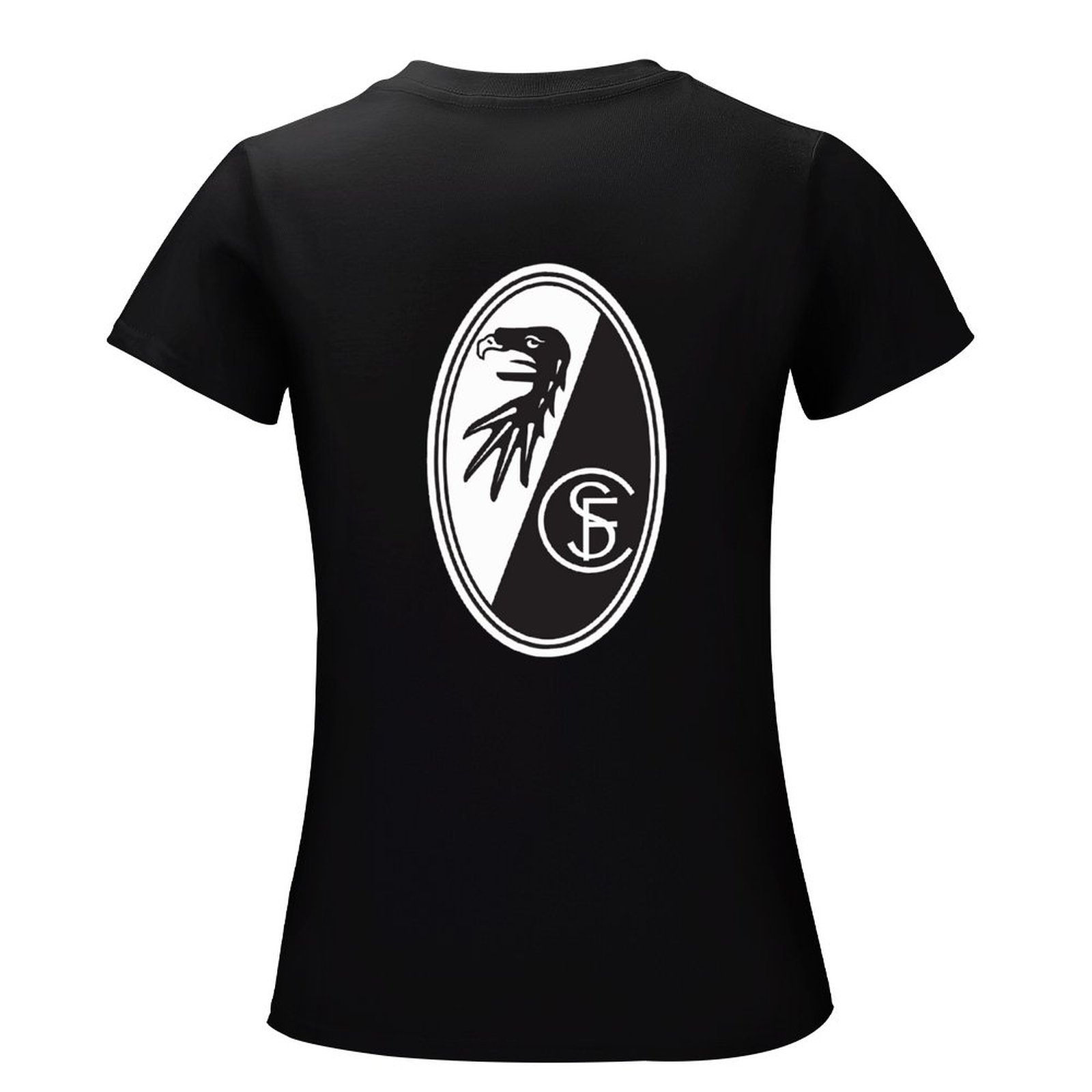 SC Freiburg Damen Kurzarm Rundhals T-Shirt Casual Sommer Tops SC Freiburg Damen Kurzarm Rundhals T-Shirt Casual Sommer Tops