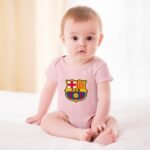 Fc Barcelona Baby Bodysuit Strampler Schlafanzug Mit Kurzen Ärmeln