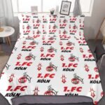 FC Köln Bettwäscheset 3 Stück Kinder Erwachsene Steppdeckenbezug Steppdeckenbezug Multi Size Laken Set