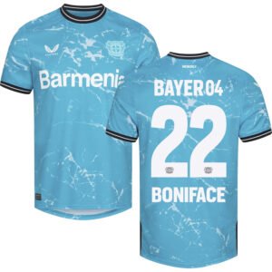 Bayer Leverkusen Victor Boniface 22 Third Trikot 2023-2024
