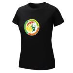 Senegal Damen Kurzarm Rundhals T-Shirt Casual Sommer Tops