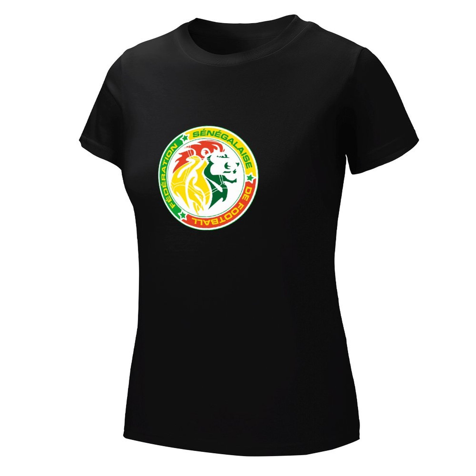 Senegal Damen Kurzarm Rundhals T-Shirt Casual Sommer Tops Senegal Damen Kurzarm Rundhals T-Shirt Casual Sommer Tops