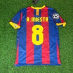 FC Barcelona Andrés Iniesta 8 Retro Home Trikot 2010-2011