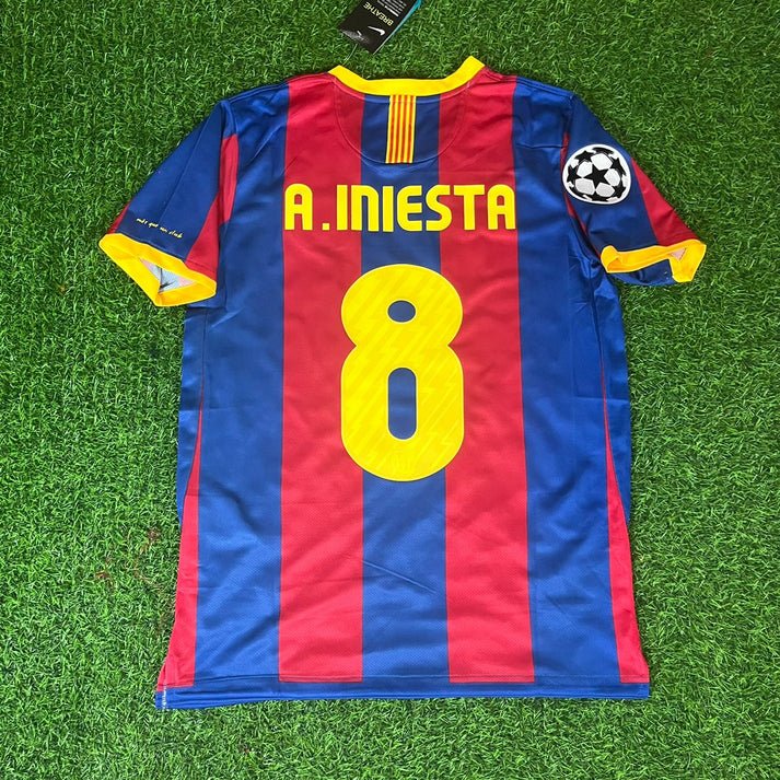 FC Barcelona Andrés Iniesta 8 Retro Home Trikot 2010-2011