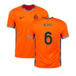 Inter Mailand Stefan de Vrij 6 Third Trikot 2023-2024
