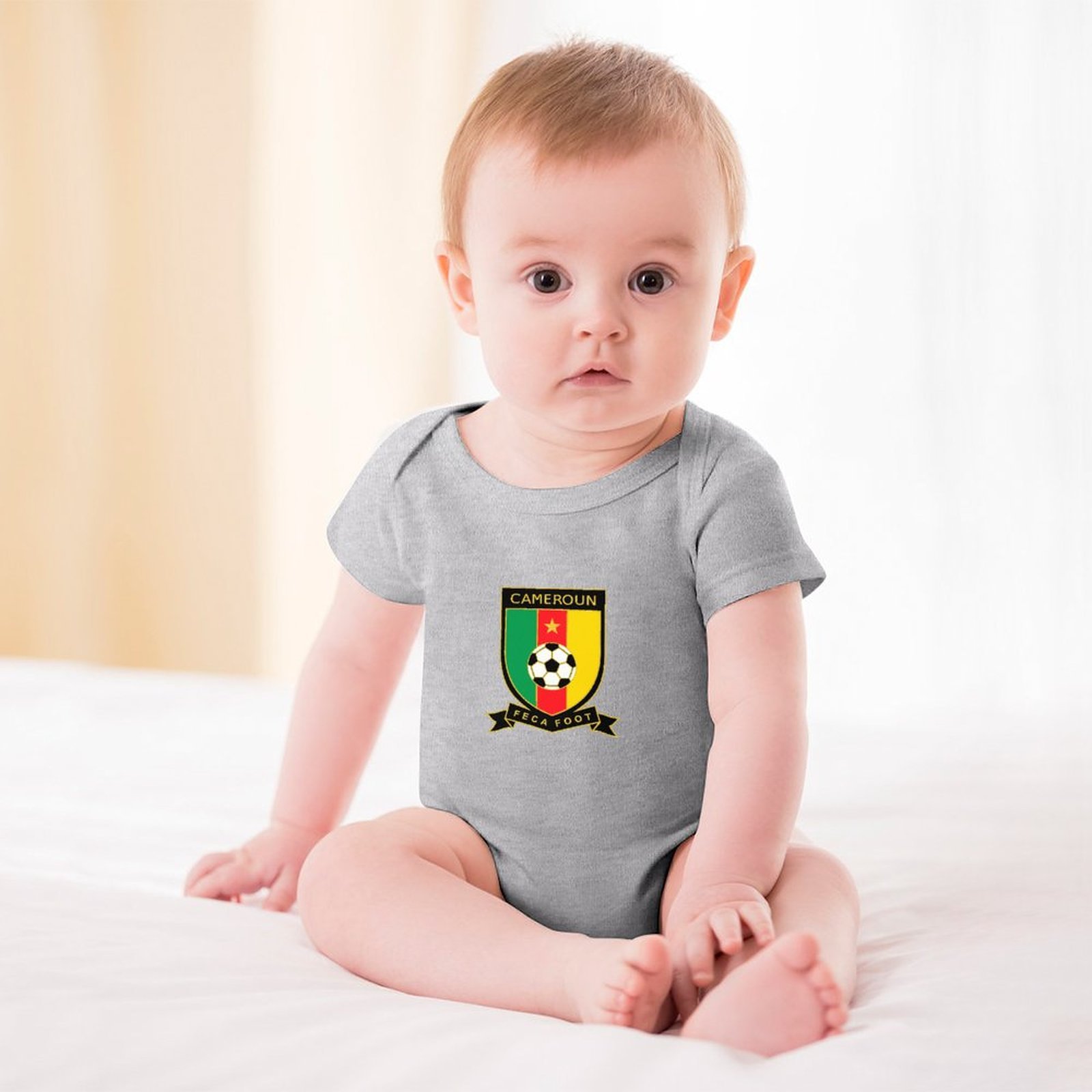 Kamerun Baby Bodysuit Strampler Schlafanzug Mit Kurzen Ärmeln Kamerun Baby Bodysuit Strampler Schlafanzug Mit Kurzen Ärmeln