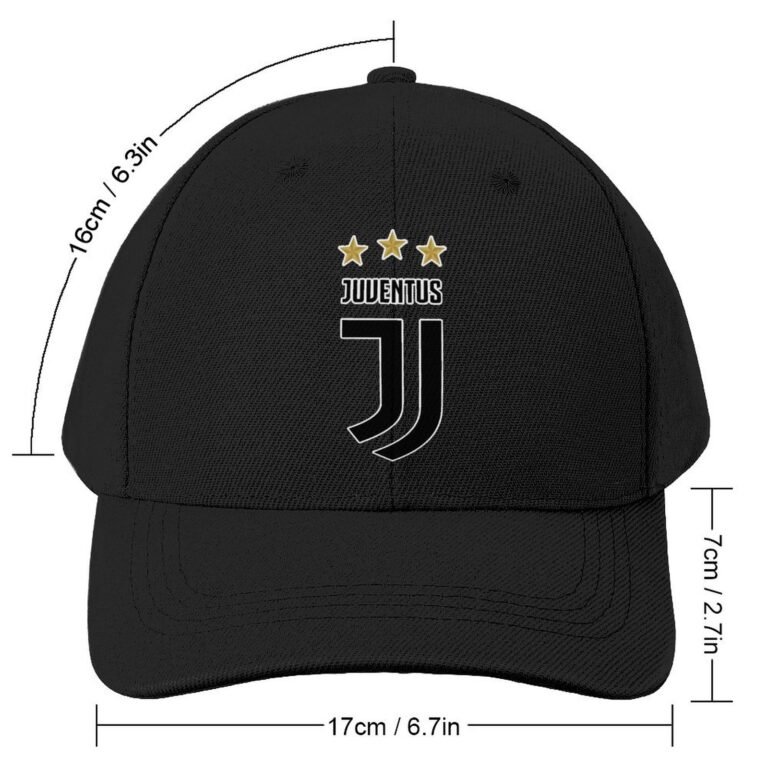 Unisex Juventus FC Baseball Cap Verstellbar Reine Farbe Baseballkappe Mütze