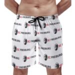 SC Freiburg Herren Badehose Schnelltrocknende Strandshorts Mit Tasche Kordelzug Shorts