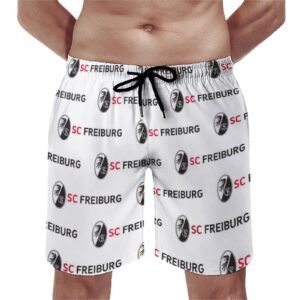 SC Freiburg Herren Badehose Schnelltrocknende Strandshorts Mit Tasche Kordelzug Shorts