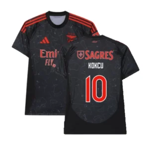 SL Benfica Orkun Kökcü 10 Away Trikot 2024-2025