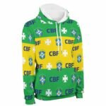 Brasilien Kapuzenpulli Mit Fleece Für Männer Und Frauen