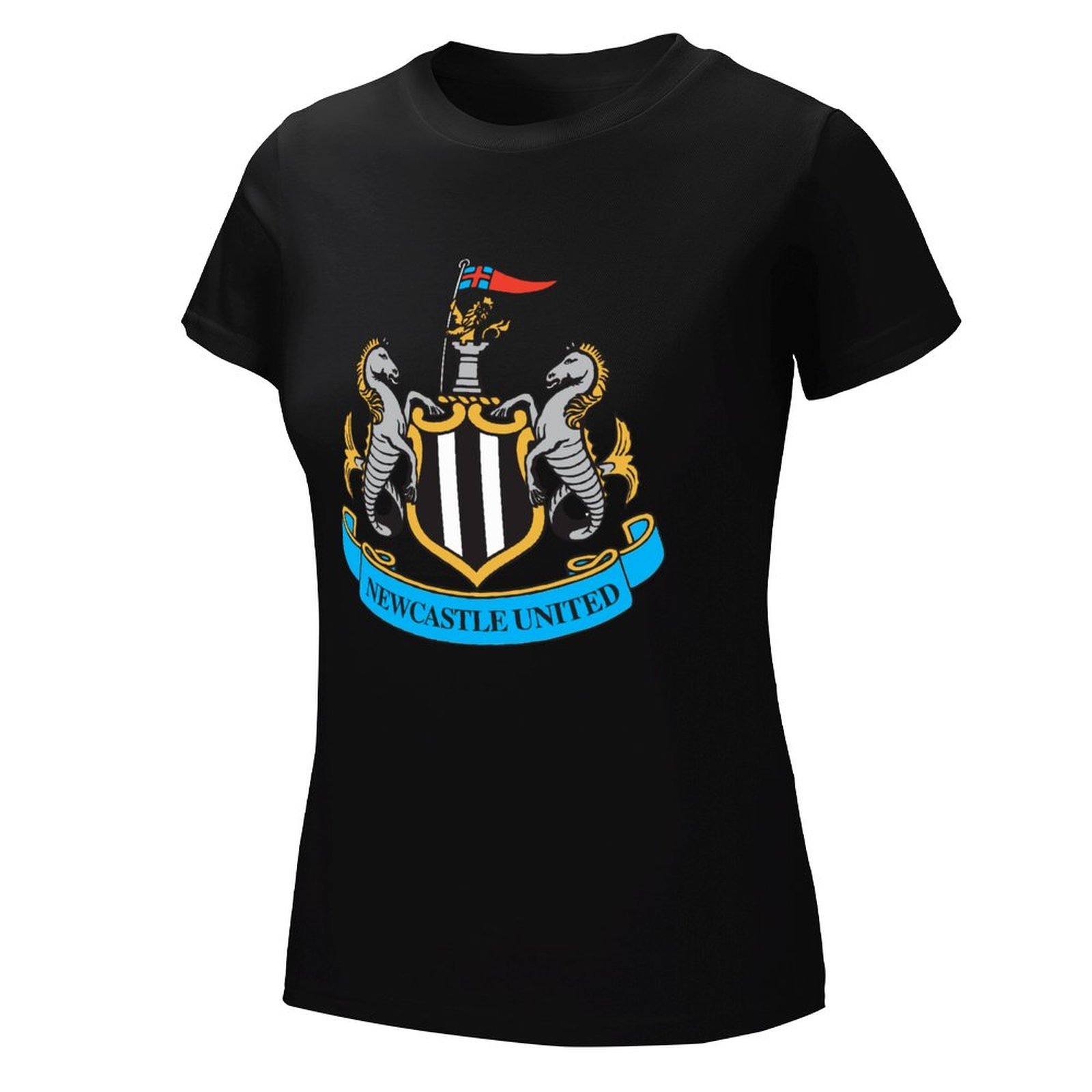 Newcastle United Damen Kurzarm Rundhals T-Shirt Casual Sommer Tops Newcastle United Damen Kurzarm Rundhals T-Shirt Casual Sommer Tops