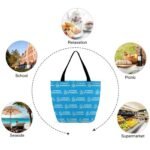 Olympique De Marseille Frauen Tragetasche Oxford-Stoff Einkaufsbeutel Tote Bag