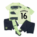 Man City Rodri 16 Kinder Third Trikot Mini Kit 2022-2023