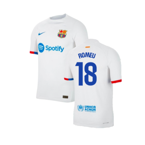 FC Barcelona Oriol Romeu 18 Away Trikot 2023-2024
