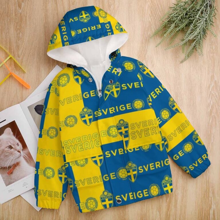Schweden Kinder Winddicht Outdoorjacke Mit Kapuze Sweatjacke Windbreaker