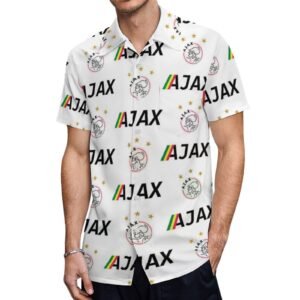 Ajax Kurzärmelige Herrenhemden, Passform Sommer Kurzarm Casual Button-Down Hemden