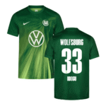 VFL Wolfsburg David Odogu 33 Home Trikot 2025-2026
