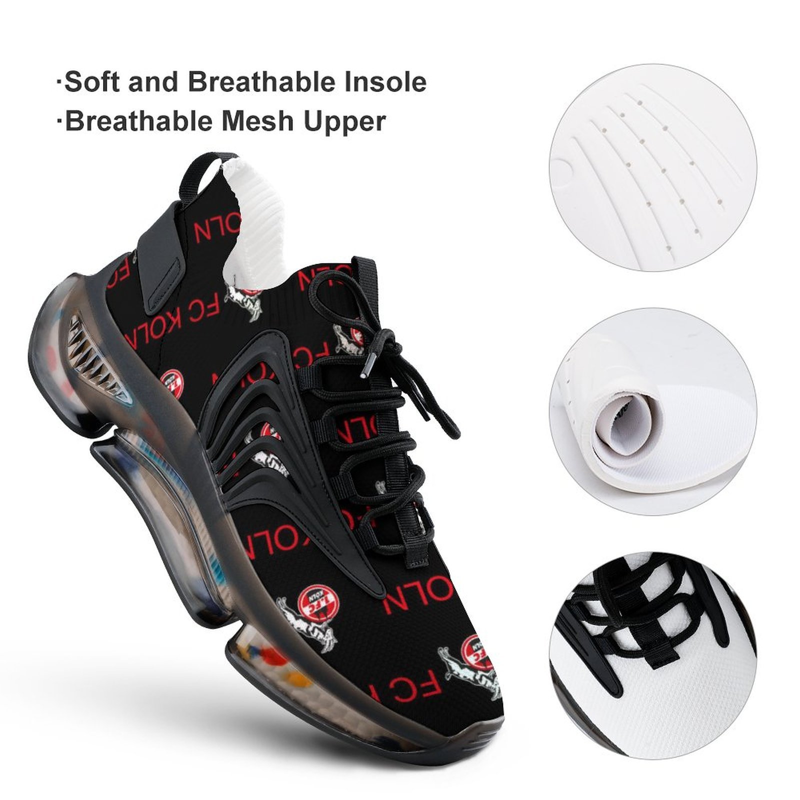 FC Köln Männer Elastische Laufschuhe Turnschuhe FC Köln Männer Elastische Laufschuhe Turnschuhe