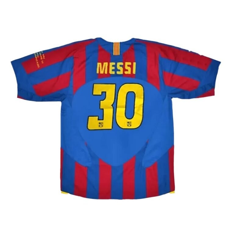 FC Barcelona Lionel Messi 30 Home Retro Trikot 2005-2006