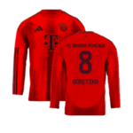 FC Bayern München Leon Goretzka 8 Langarm Home Trikot 2024-2025