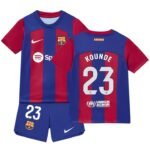 FC Barcelona Jules Kounde 23 Heimtrikot Kinder Mini Kit 2023-2024